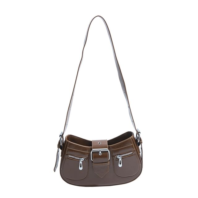 Bag Faux Buckled Shoulder Leather