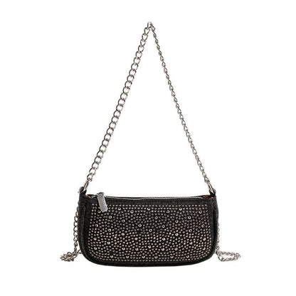 Evening Denim Clutch Rhinestone