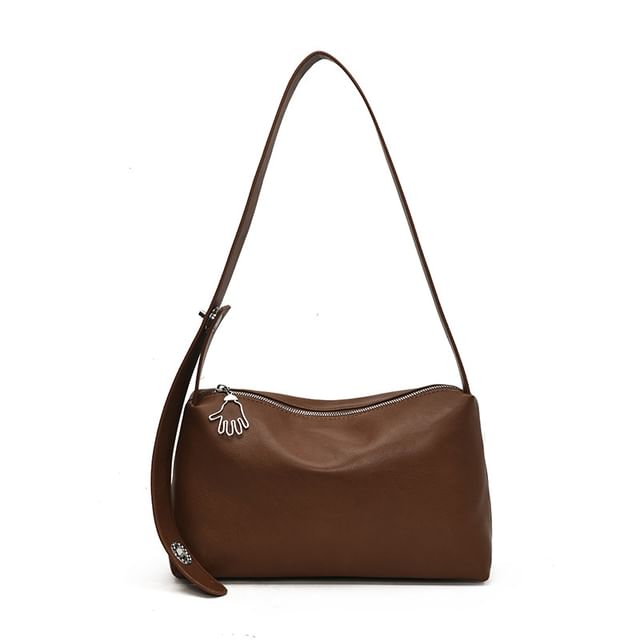 Leather Shoulder Faux Bag Plain