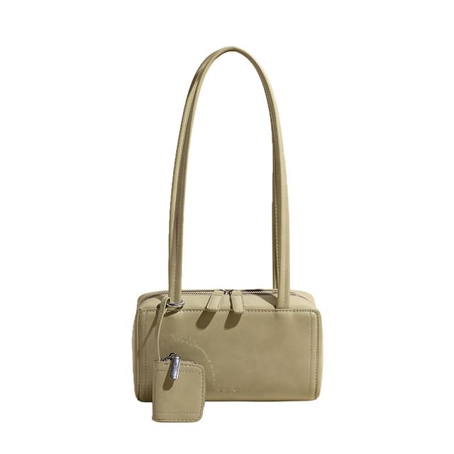 Bag Faux Leather Box Shoulder