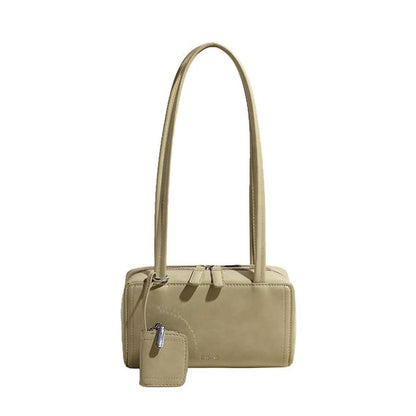 Bag Faux Leather Box Shoulder