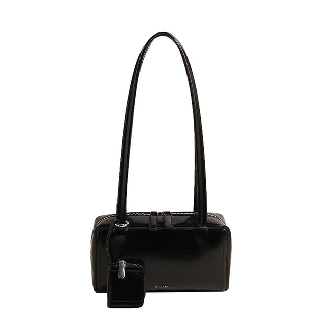 Bag Faux Leather Box Shoulder