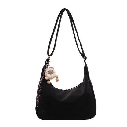 Plain Bag Faux Leather Shoulder