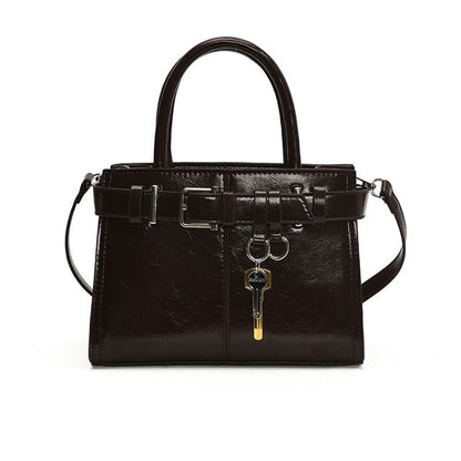 Faux Bag Leather Buckle Crossbody