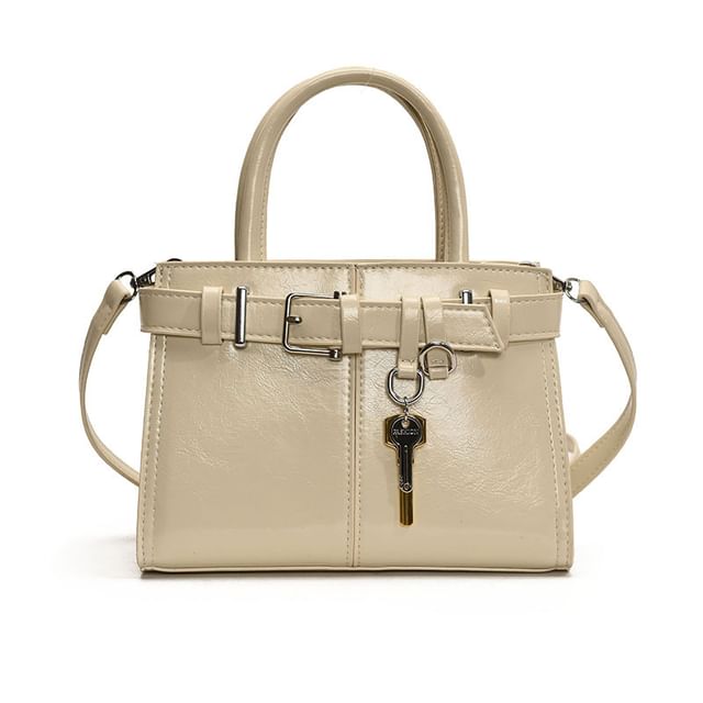 Faux Bag Leather Buckle Crossbody