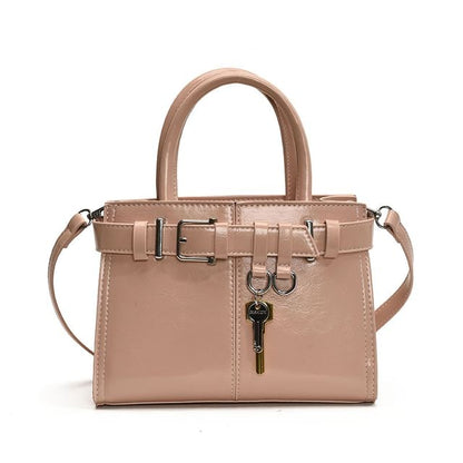 Faux Bag Leather Buckle Crossbody