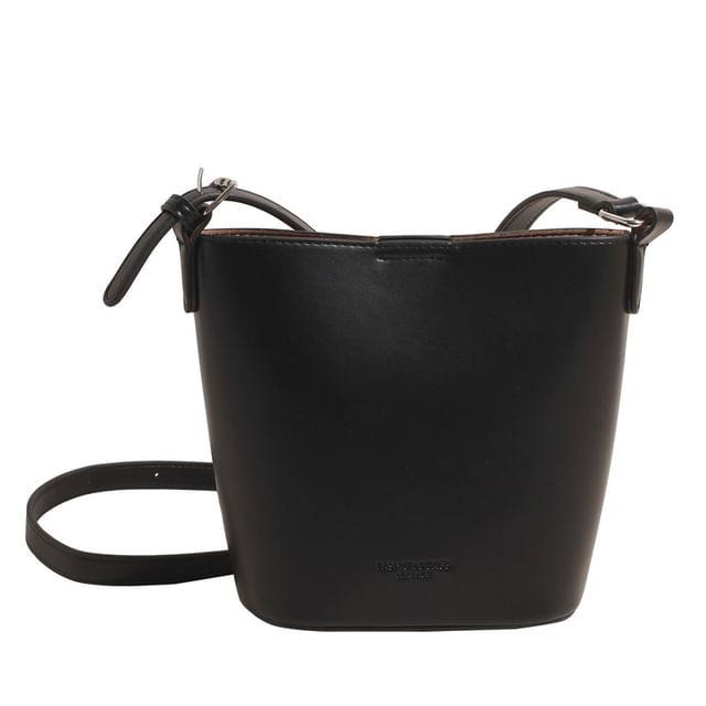 Faux Bag Leather Bucket Plain