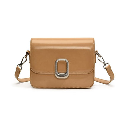 Crossbody Faux Leather Flap Bag