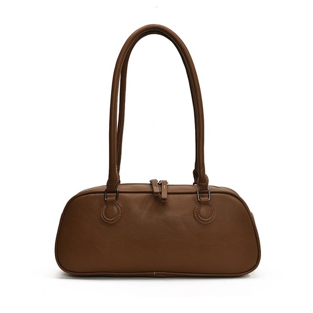 Bag Leather Faux Plain Shoulder