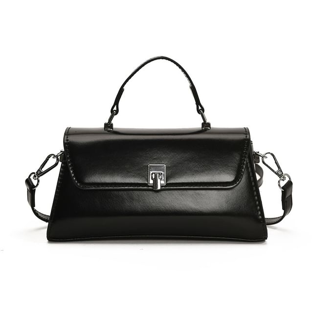 Crossbody Faux Leather Bag Flap