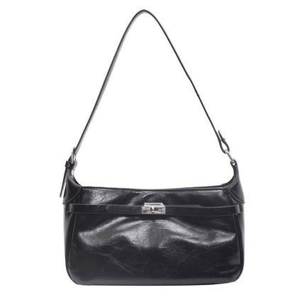 Leather Faux Bag Shiny Shoulder