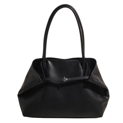 Tote Plain Bag Leather Faux