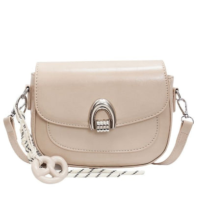 Faux Leather Crossbody Bag Flap