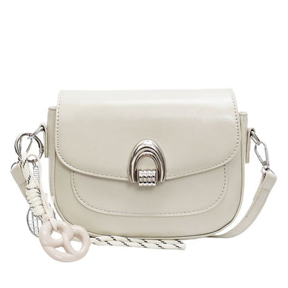 Faux Leather Crossbody Bag Flap