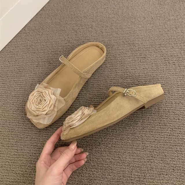 Mary Jane Shoes Floral