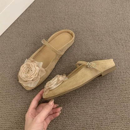 Mary Jane Shoes Floral