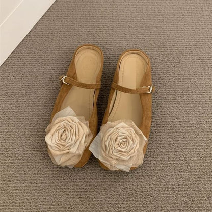 Mary Jane Shoes Floral