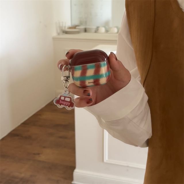 AirPods / Plaid Skin Pro Charm Set Earphone Case