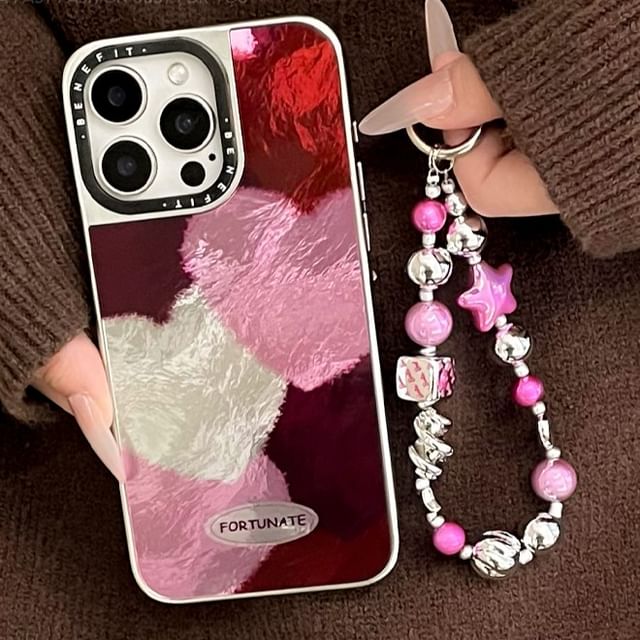 / Phone Set Strap Heart Case