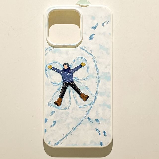 Matching Snow Couple Phone Case