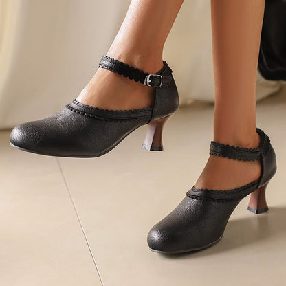 Low Heel Mary Pumps Plain Jane