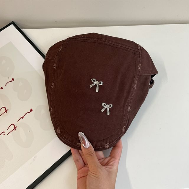 Flat Bow Plain Distressed Cap