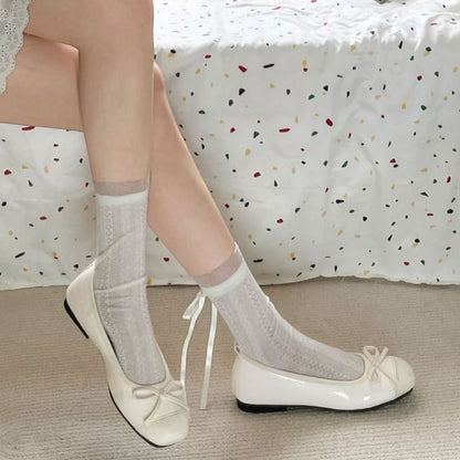 Bow Patent Flats Leather