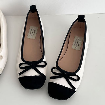 Bow Patent Flats Leather