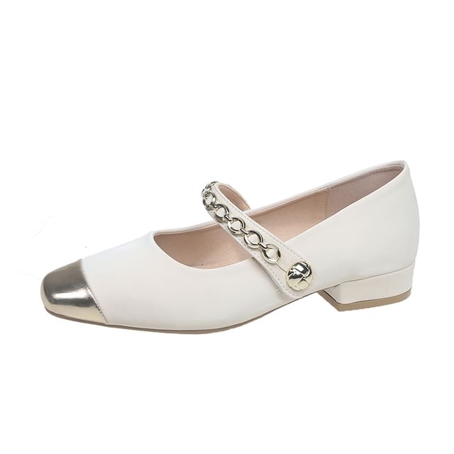Toe Square Jane Pumps Cap Mary