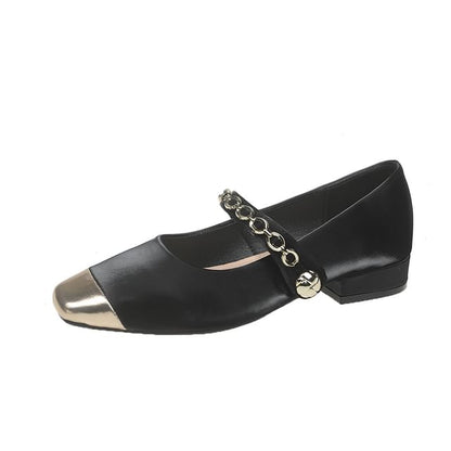 Toe Square Jane Pumps Cap Mary