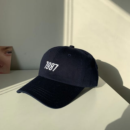 Number Embroidered Baseball Cap