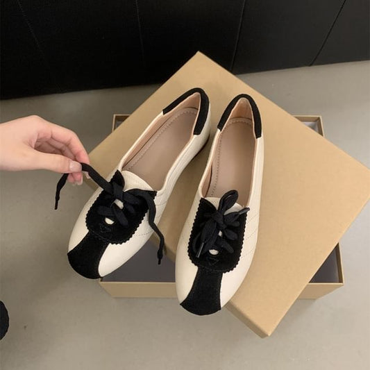 Tone Two Lace-Up Leather Sneakers Faux