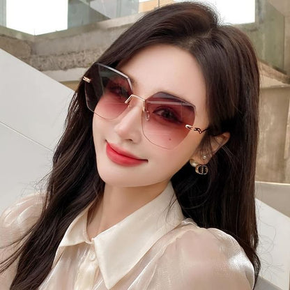 Sunglasses Geometric Frameless