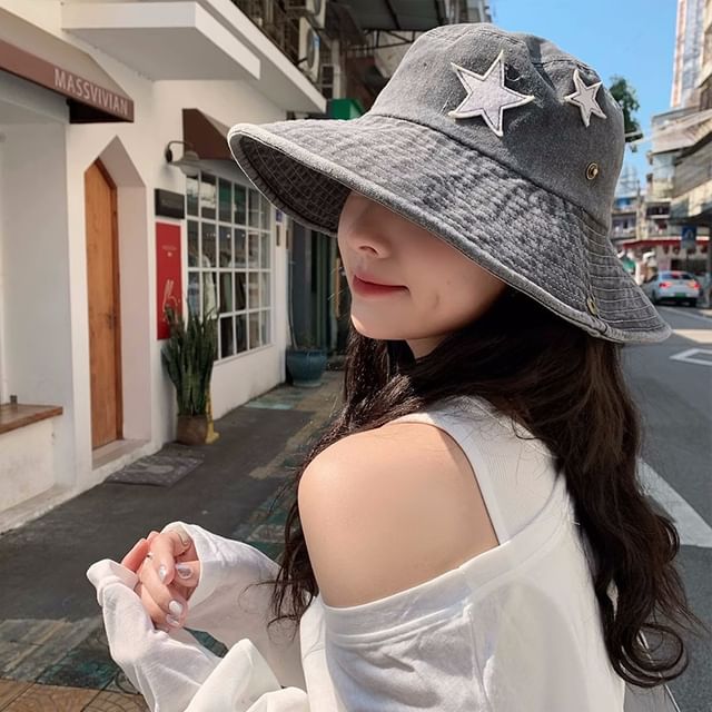 Washed Hat Star Boonie Applique