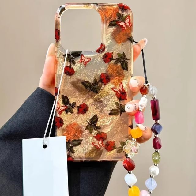 Strap Phone with Leaf Case