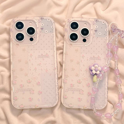 Strap Floral Phone / Set Case