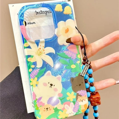 Case with Animal Strap Phone