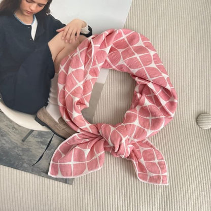 Floral Square Print Scarf