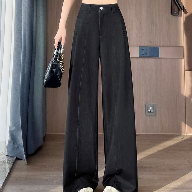 Waist High Jeans Wide Designs) Leg (Various