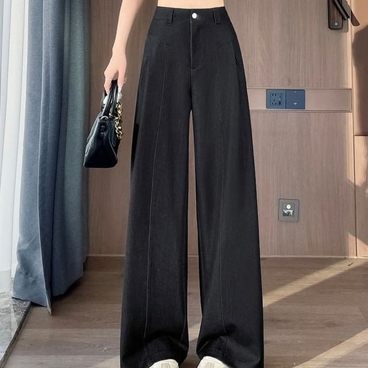 Waist High Jeans Wide Designs) Leg (Various