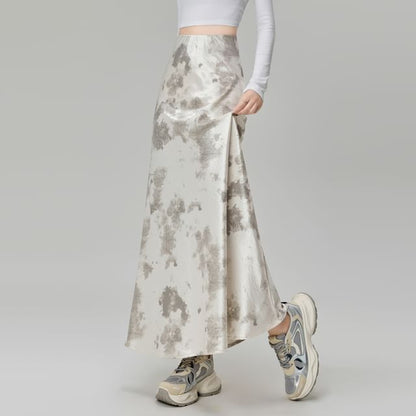 Dye Skirt Mermaid High Rise Maxi Tie