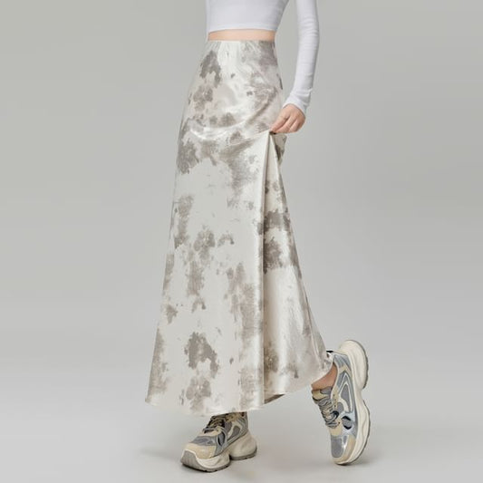 Dye Skirt Mermaid High Rise Maxi Tie