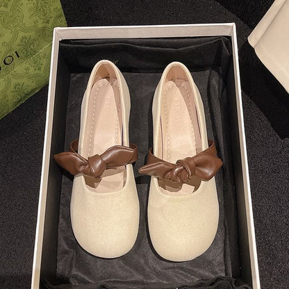 Mary Tone Jane Two Bow Shoes Accent