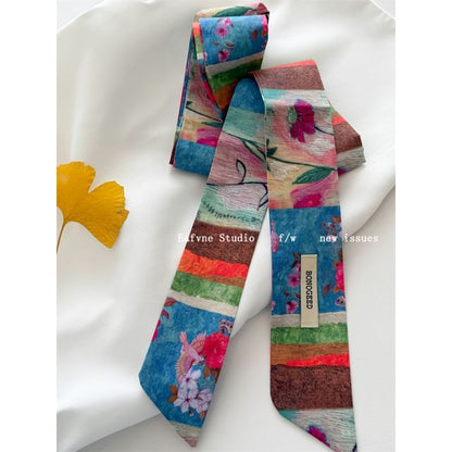 Patterned Hair Tie Scarf