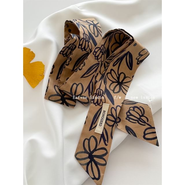 Patterned Hair Tie Scarf