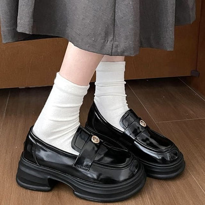 Buckled Platform Loafers Penny