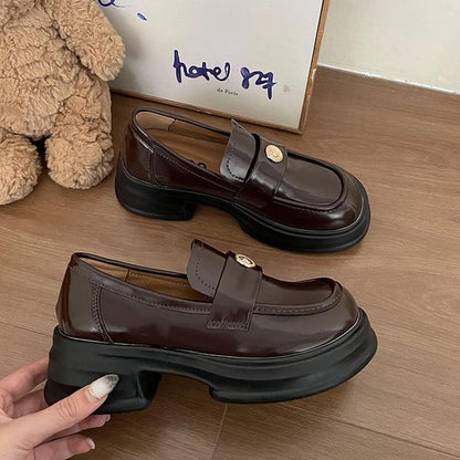 Buckled Platform Loafers Penny