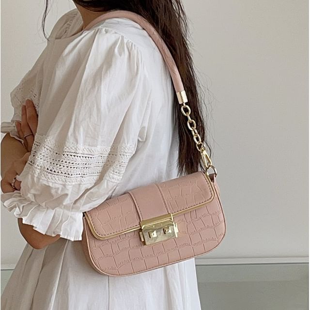 Faux Bag Shoulder Flap Leather