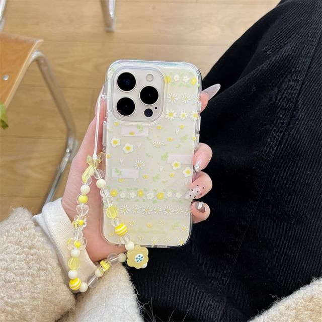 Strap Phone Case Set Floral /