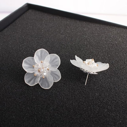 / Earring Stud Clip-On Flower Ear